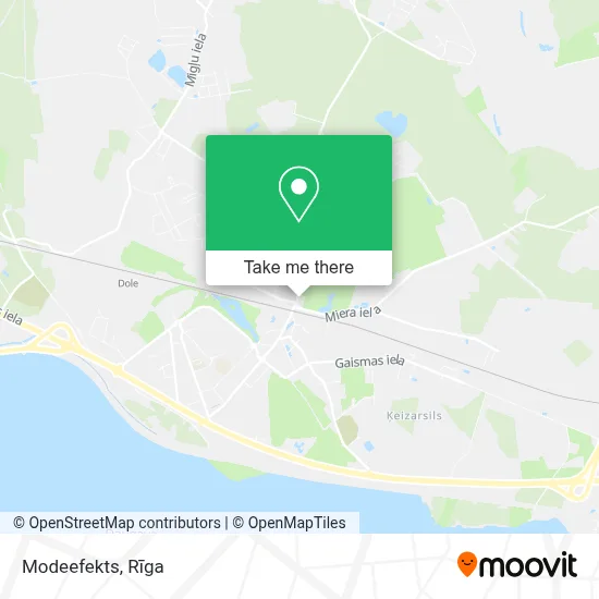 Modeefekts map