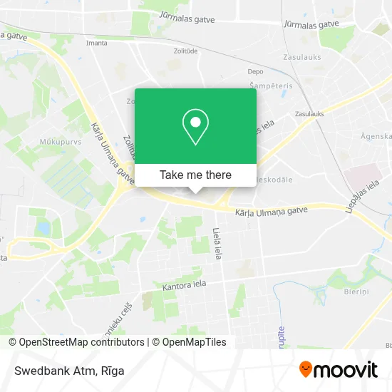 Swedbank Atm map