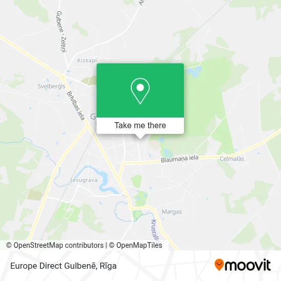 Europe Direct Gulbenē map