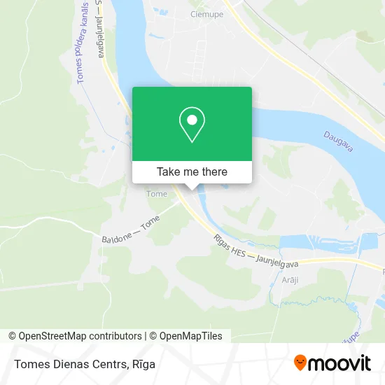 Tomes Dienas Centrs map