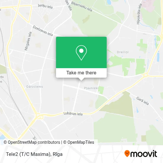 Tele2 (T/C Maxima) map
