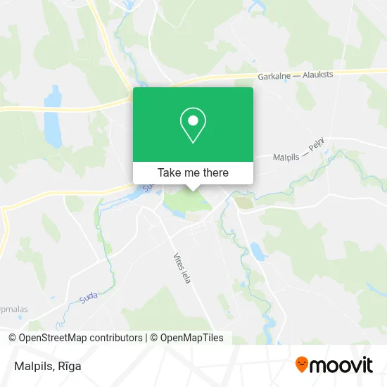 Malpils map