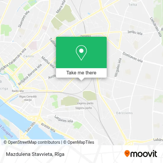 Mazdulena Stavvieta map