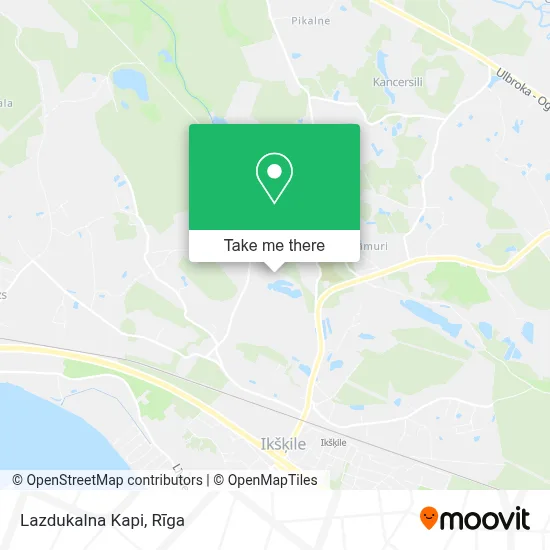 Lazdukalna Kapi map