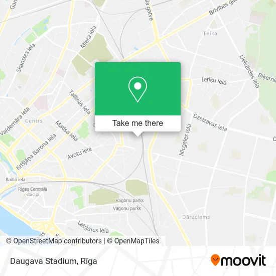 Daugava Stadium map