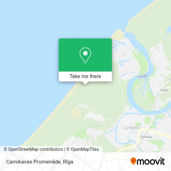 Carnikavas Promenāde map