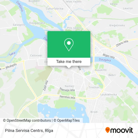 Pilna Servisa Centrs map