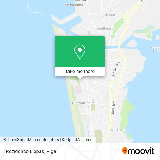 Rezidence Liepas map