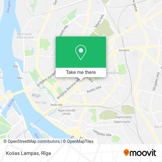 Košas Lampas map