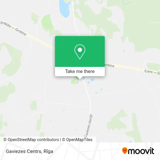 Gaviezes Centrs map