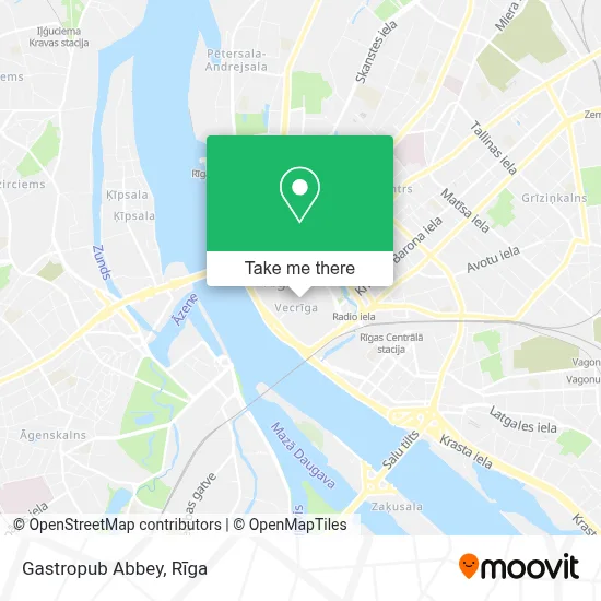Gastropub Abbey map