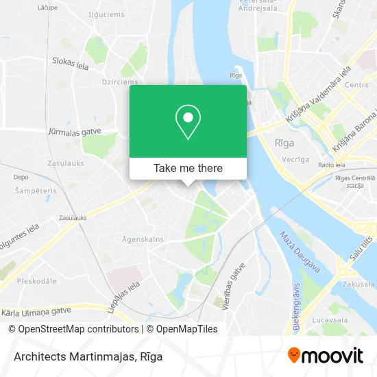 Architects Martinmajas map