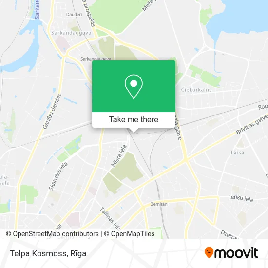 Telpa Kosmoss map