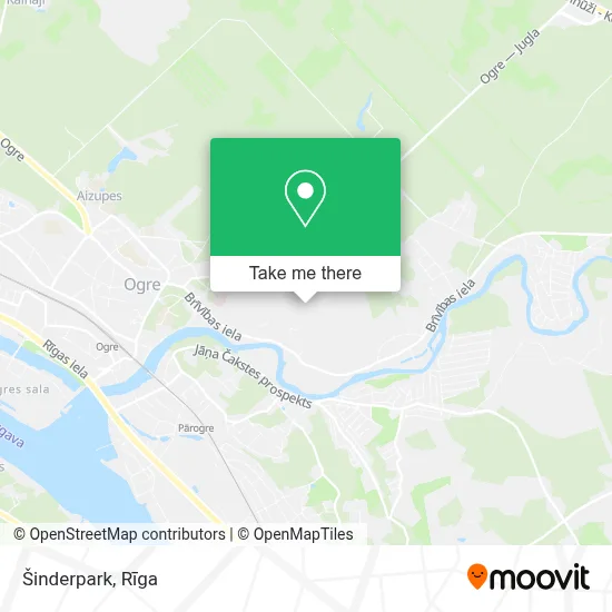 Šinderpark map
