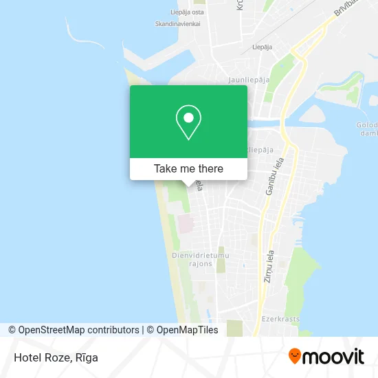 Hotel Roze map
