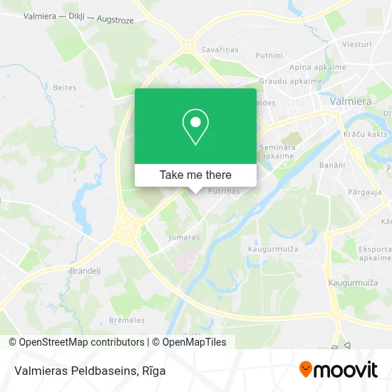 Valmieras Peldbaseins map