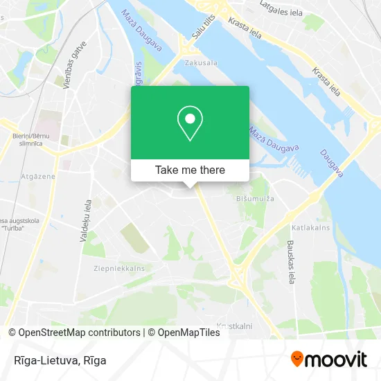 Rīga-Lietuva map