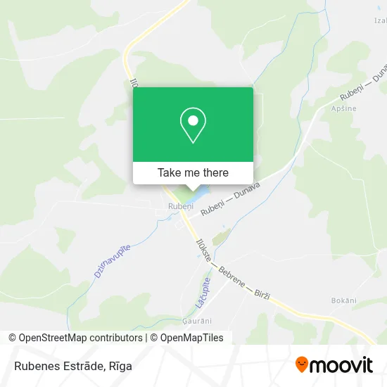 Rubenes Estrāde map