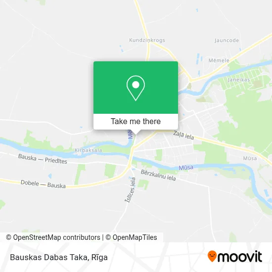 Bauskas Dabas Taka map