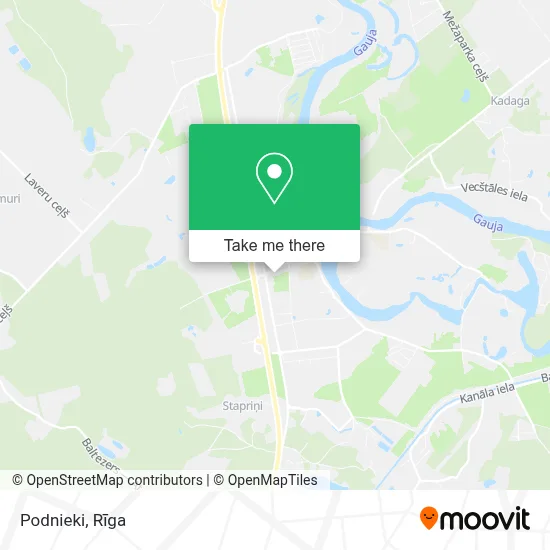 Podnieki map