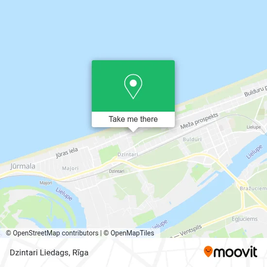Dzintari Liedags map