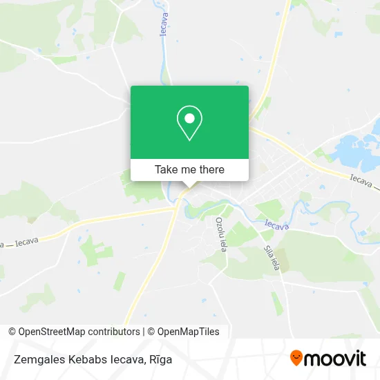 Zemgales Kebabs Iecava map