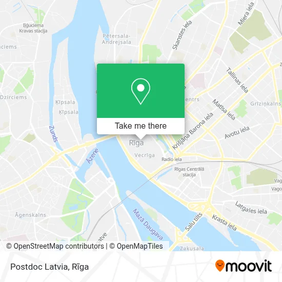 Postdoc Latvia map