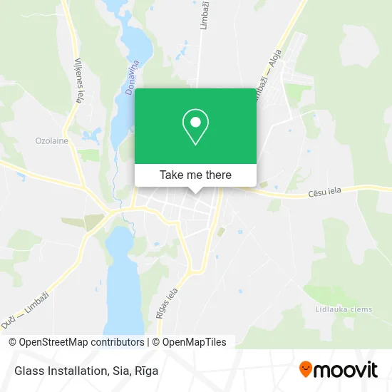 Glass Installation, Sia map