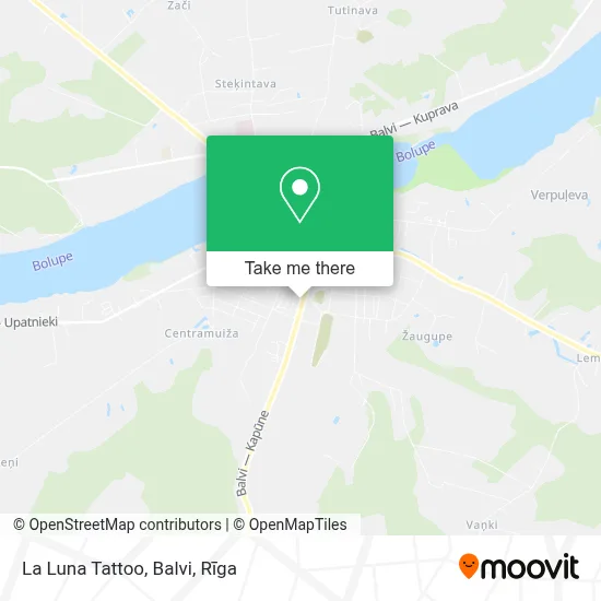 La Luna Tattoo, Balvi map