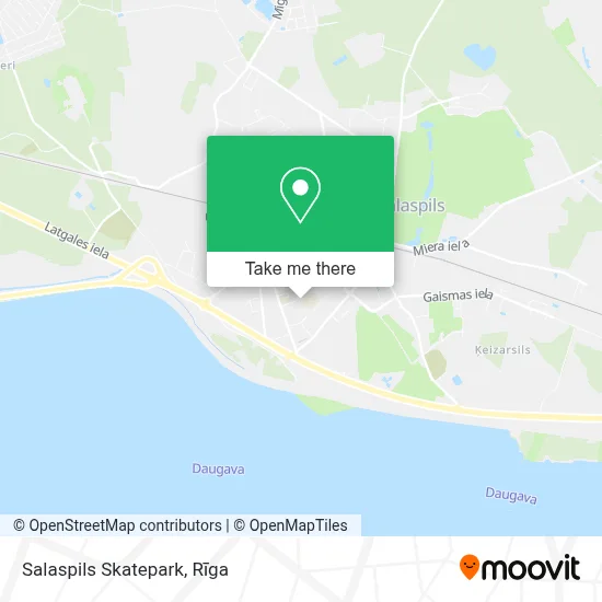 Salaspils Skatepark map