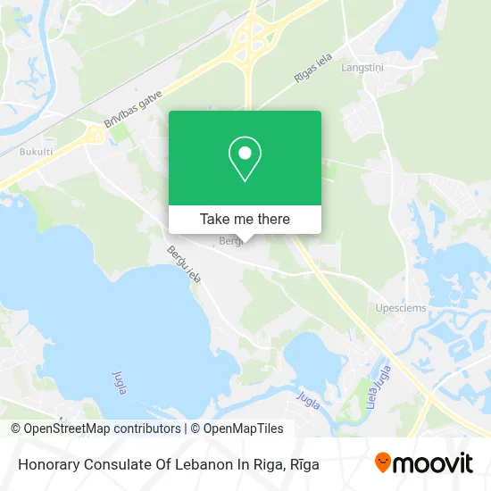 Honorary Consulate Of Lebanon In Riga map