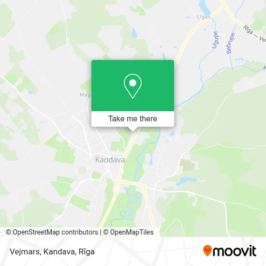 Vejmars, Kandava map