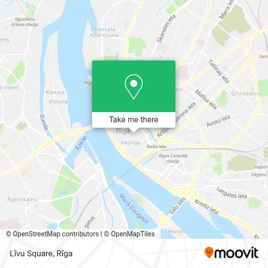 Līvu Square map