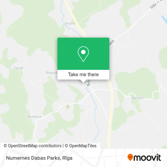 Numernes Dabas Parks map