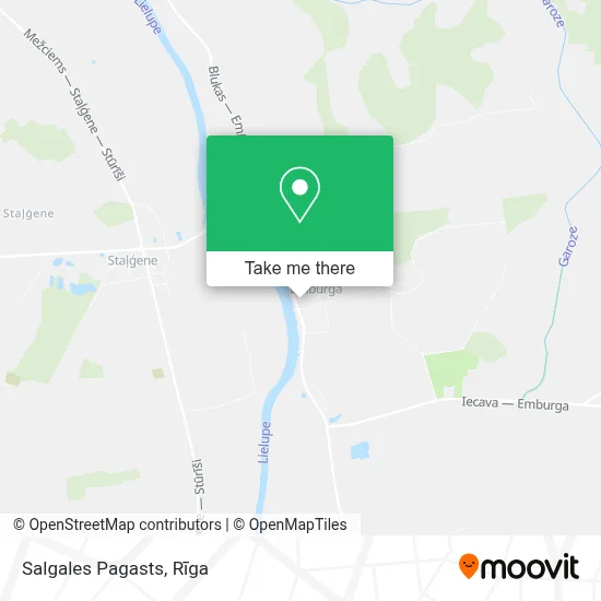 Salgales Pagasts map