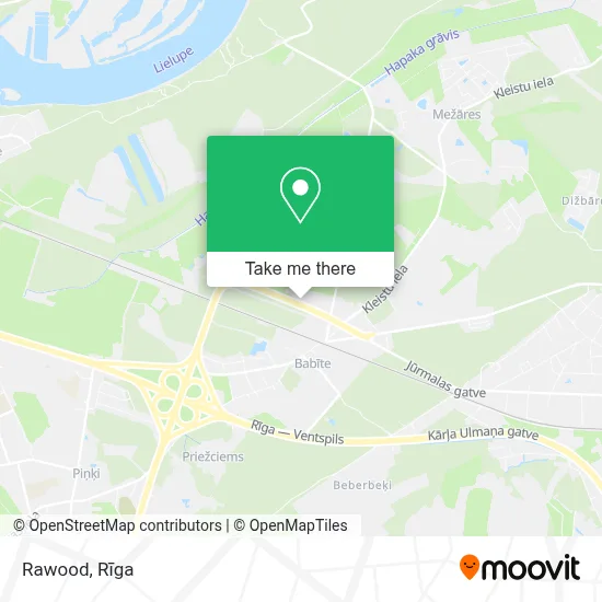 Rawood map