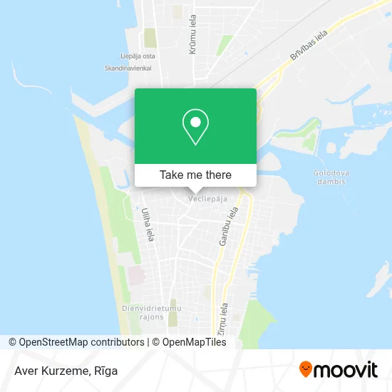 Aver Kurzeme map