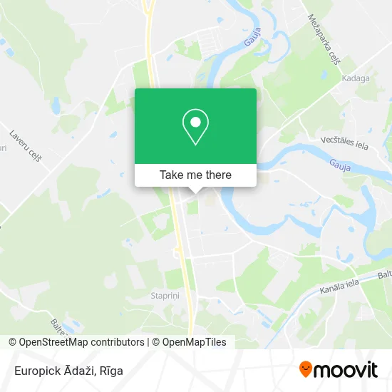 Europick Ādaži map