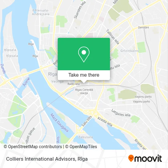 Colliers International Advisors map