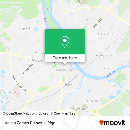 Valsts Zemes Dienests map