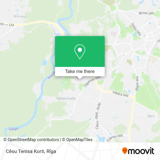 Cēsu Tenisa Korti map