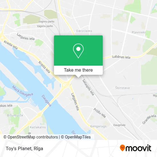Toy's Planet map