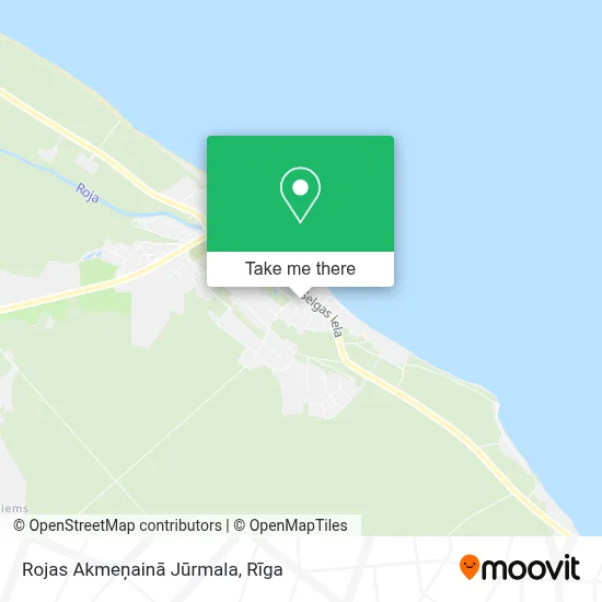 Rojas Akmeņainā Jūrmala map