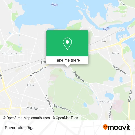 Specdruka map