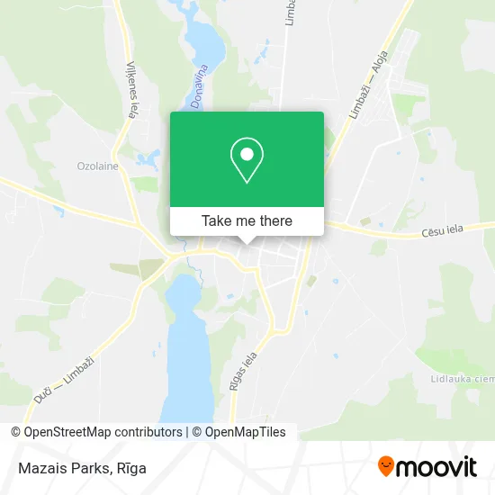 Mazais Parks map