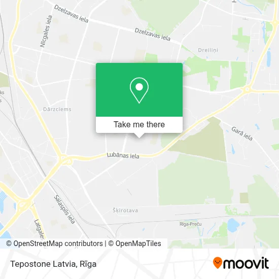 Tepostone Latvia map