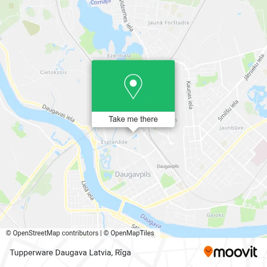 Tupperware Daugava Latvia map