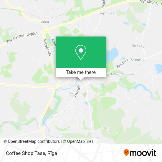 Coffee Shop Tase map