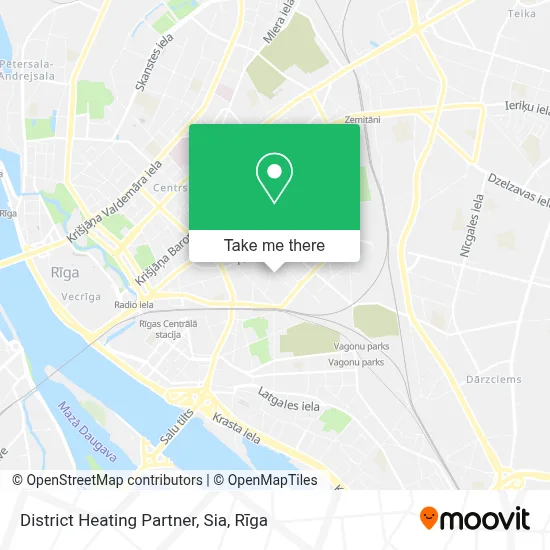 District Heating Partner, Sia map