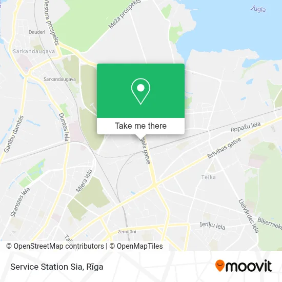 Service Station Sia map